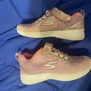 Skechers pink and silver size 11 (toddler)
